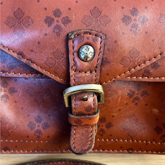 Patricia Nash Cassano Cognac Brown Leather Crossbody Bag - Picture 2 of 13